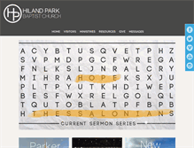 Tablet Screenshot of hilandpark.org